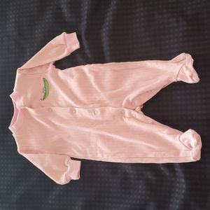 Baby Inc, footie, pink, peas, size 3 months